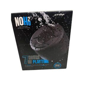NO H2O Waterproof Wireless Speaker Black NEW 7 Hours Playtime IP65 Rated ATOM